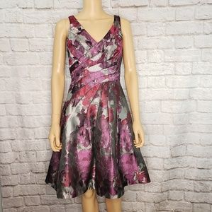 Exquisite Floral Fit and Flare Formal Dress